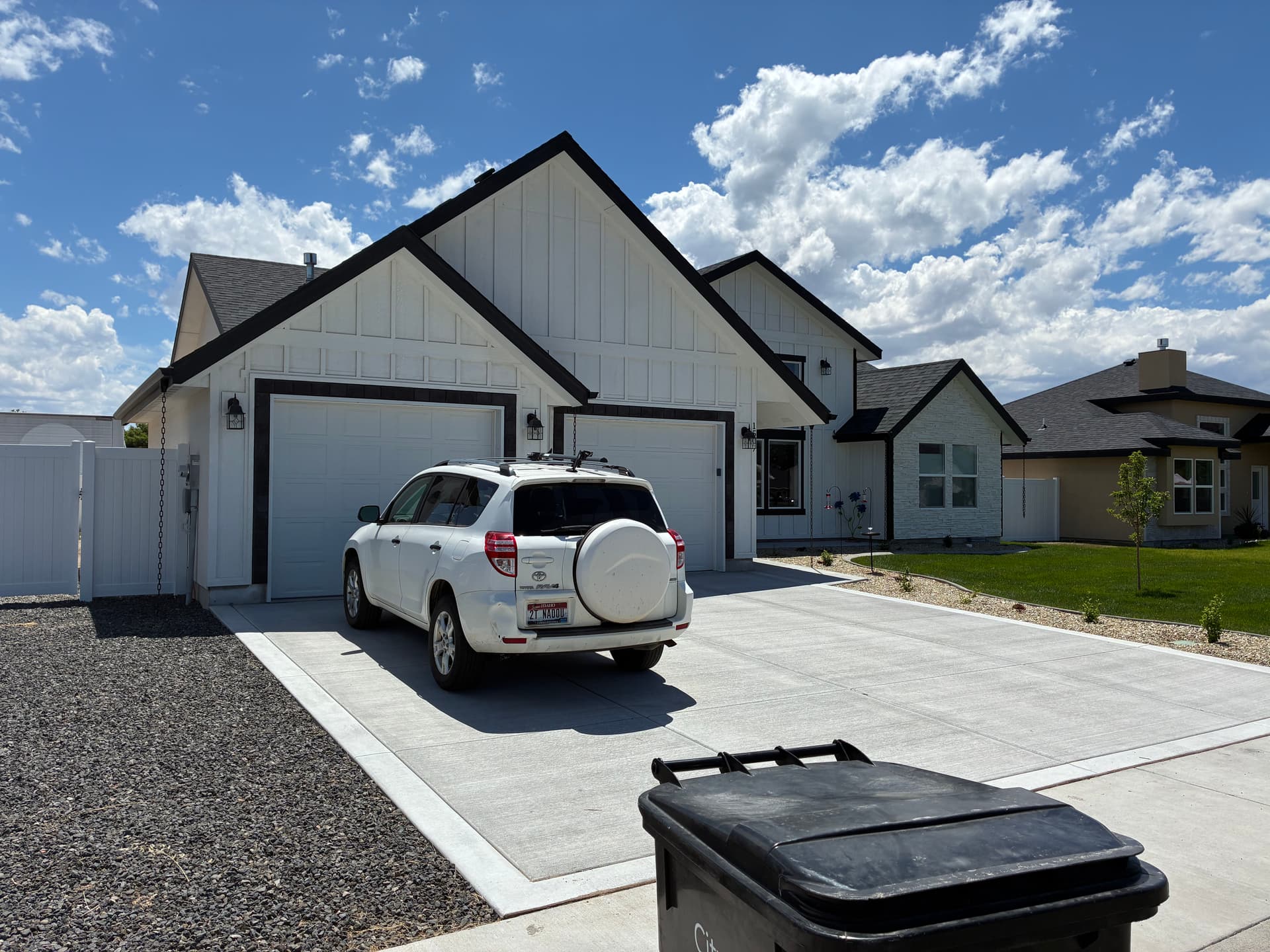 Full Gutter System Install Protecting a Stucco Home