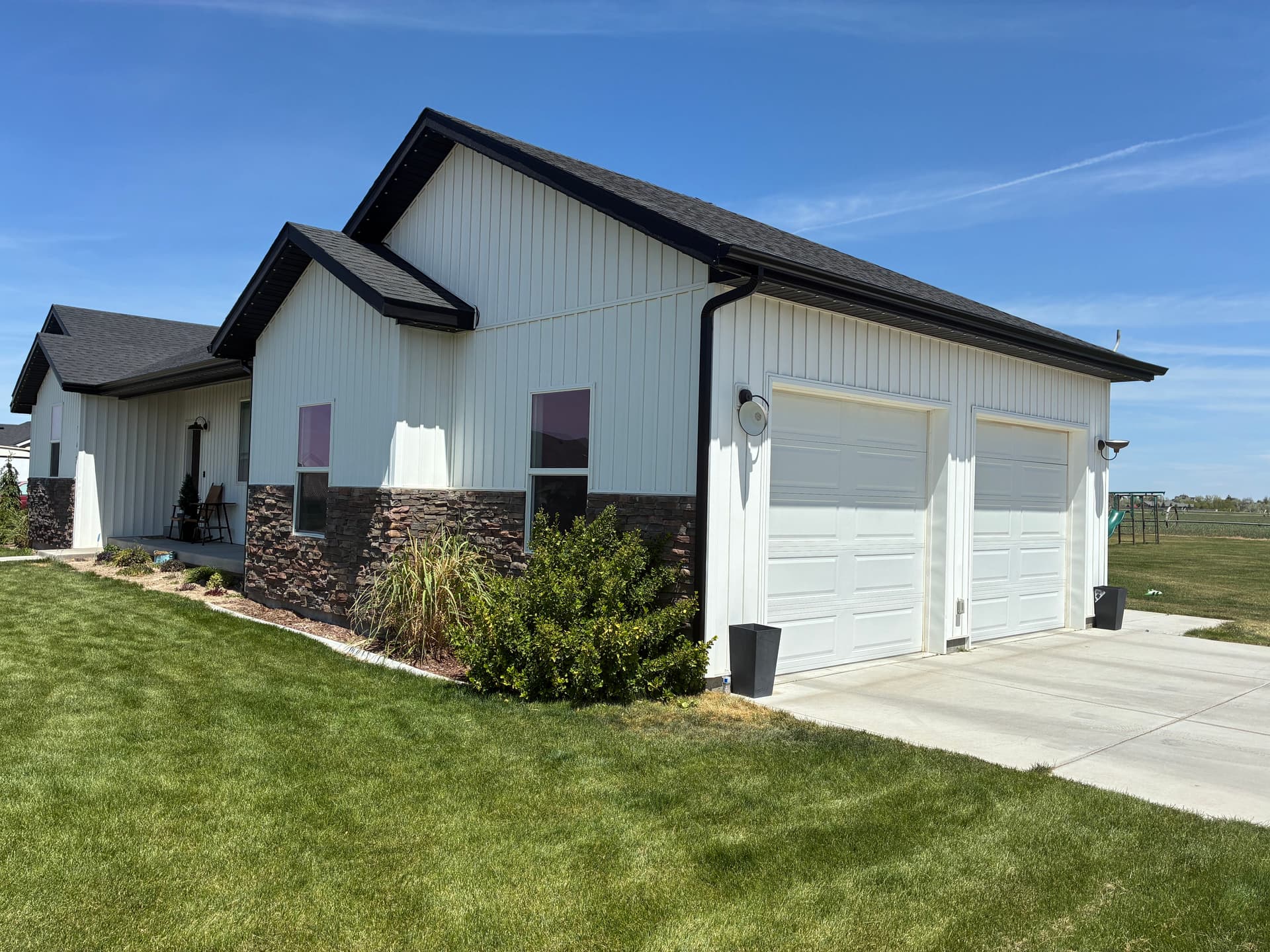 Seamless Gutter Installation on a Springdale Home image