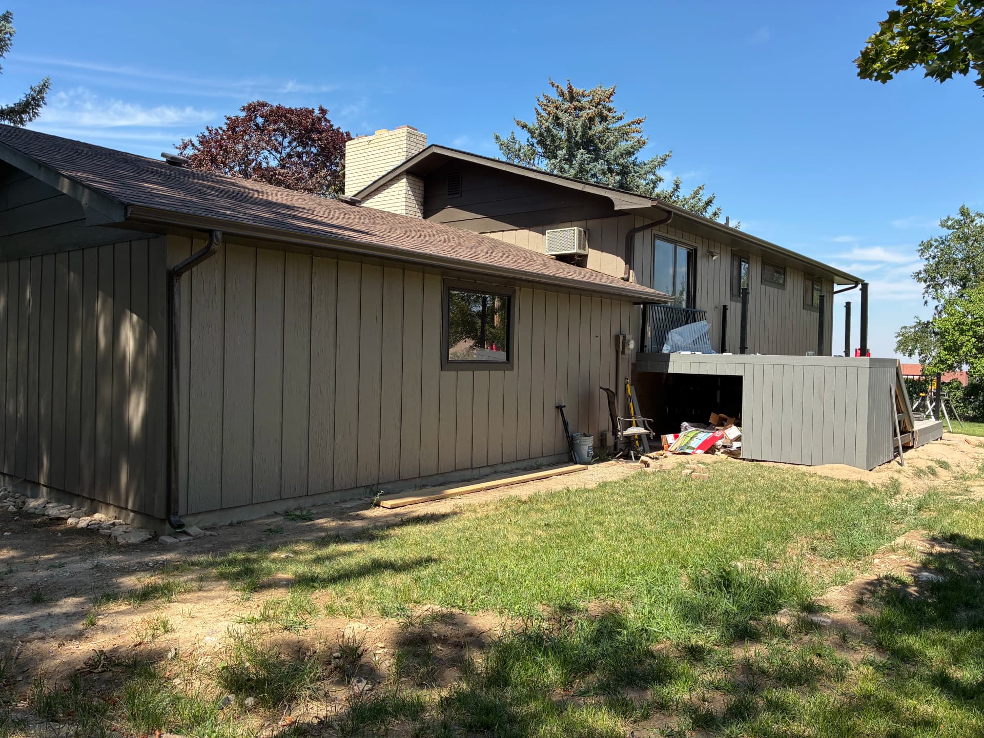 Gallery photos for New Gutters and Downspouts Protect a Fresh Deck and Front Entry: Image #3