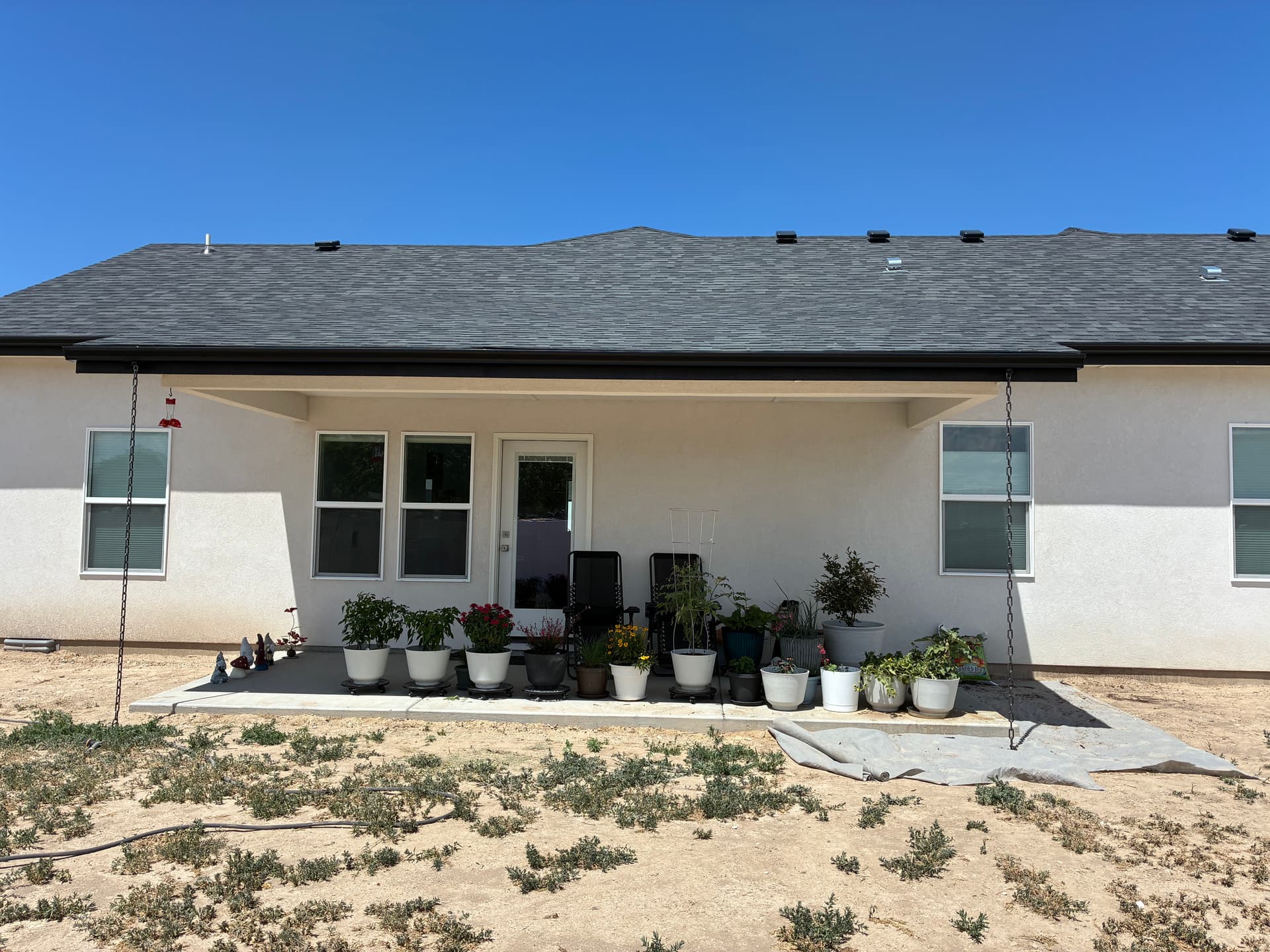 Gallery photos for Full Gutter System Install Protecting a Stucco Home: Image #2