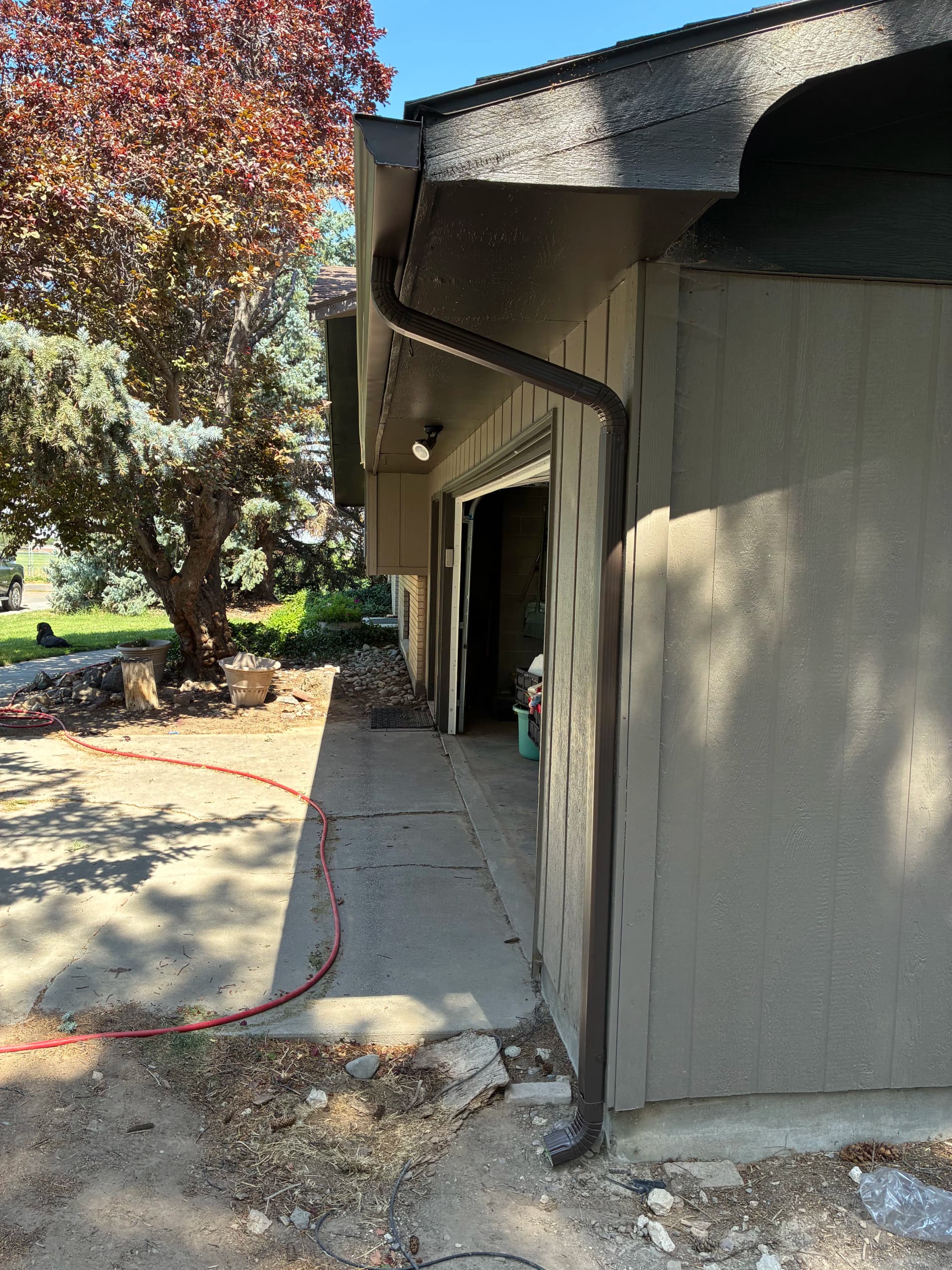 Gallery photos for New Gutters and Downspouts Protect a Fresh Deck and Front Entry: Image #2