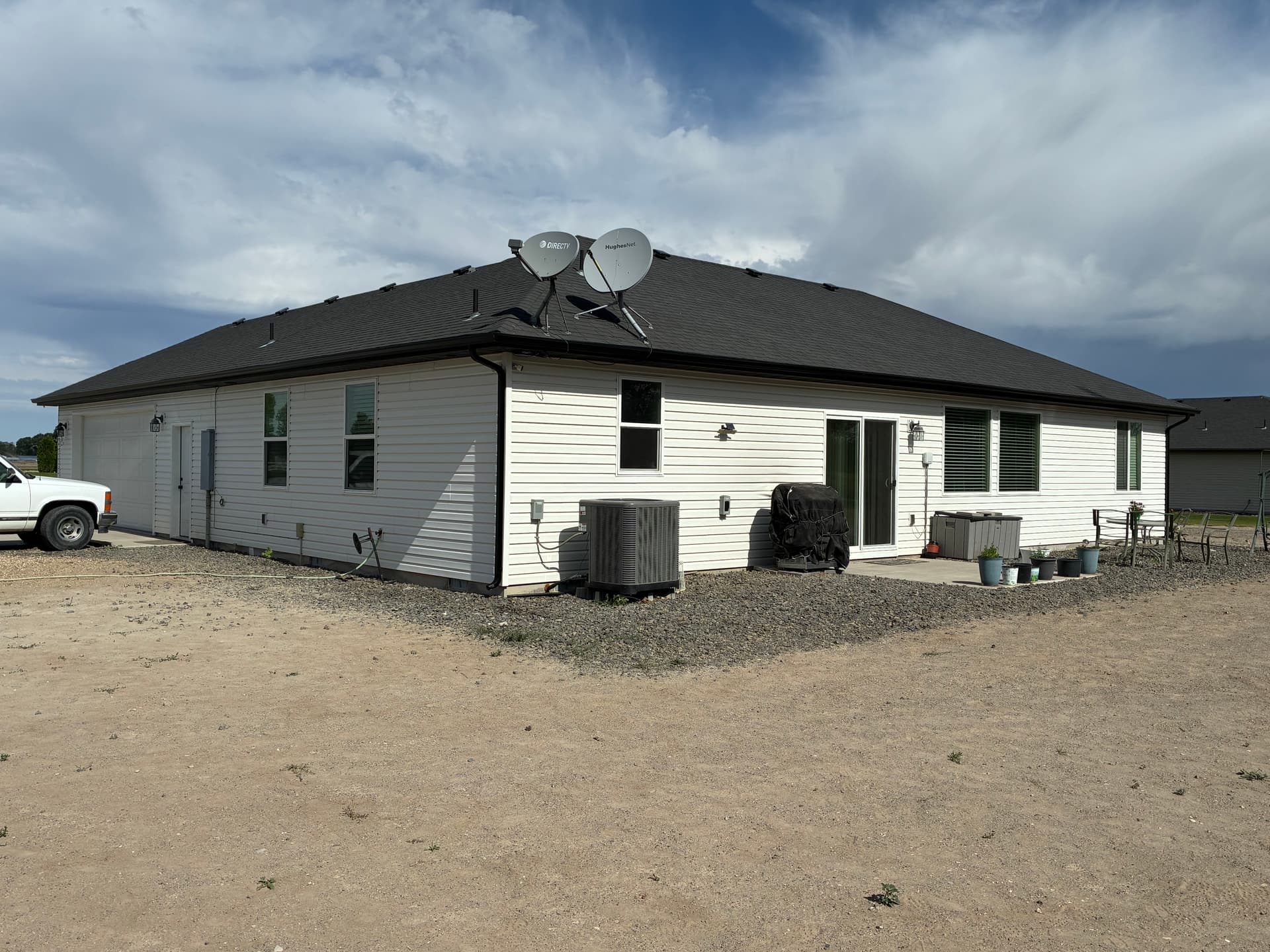 Gallery photos for Black Aluminum Gutter Install in Burley Looks Sharp and Works Hard: Image #1